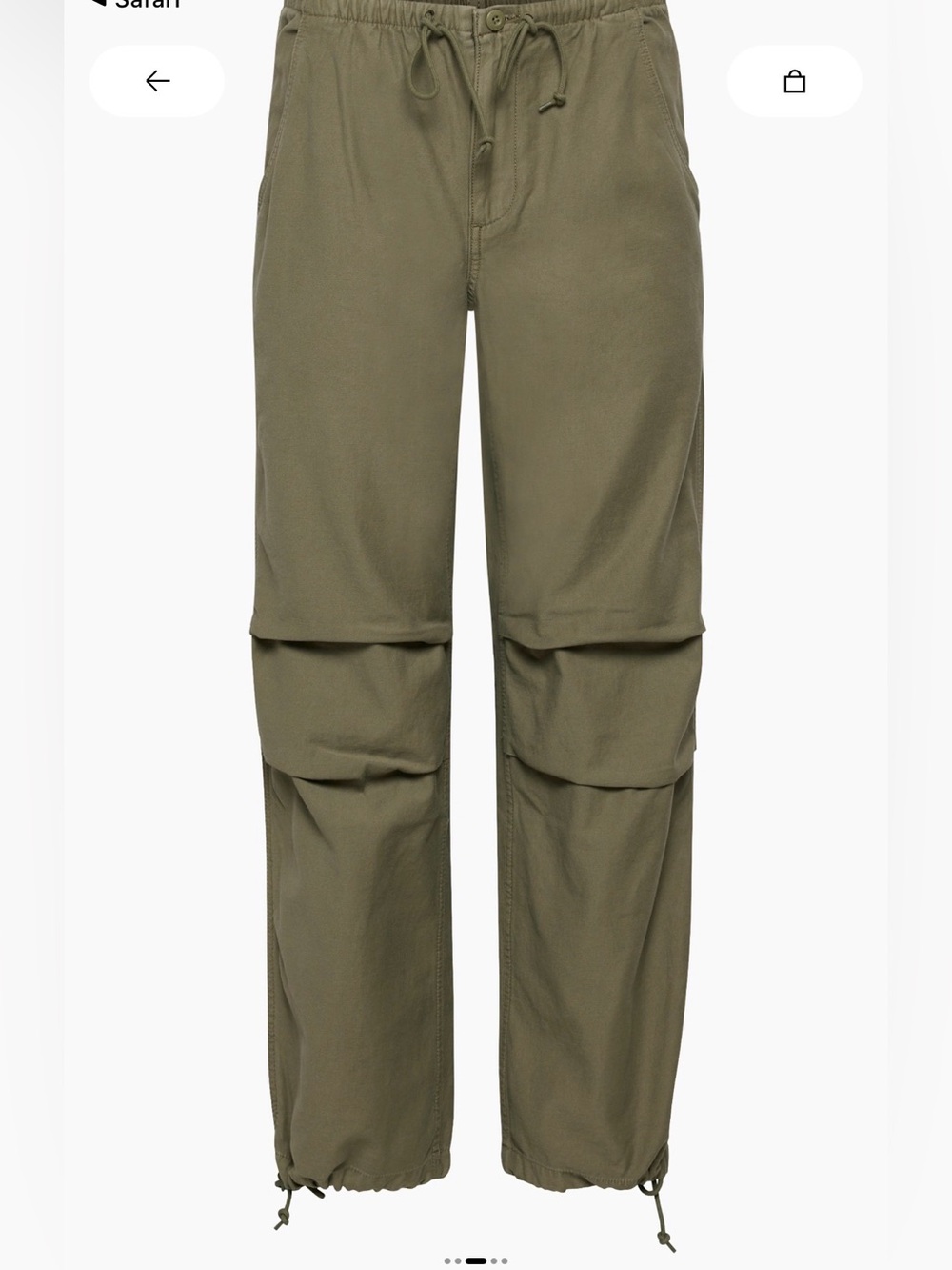 TNA Cache cargo Pant- army green